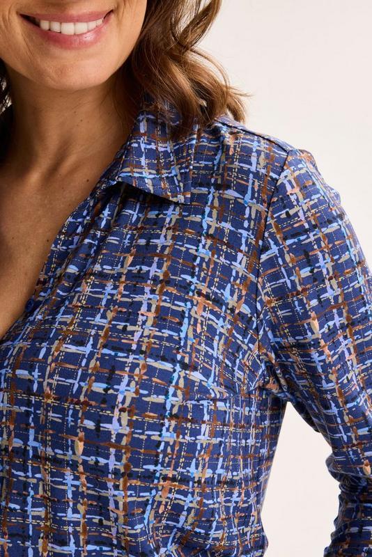 Blouse Jersey SN LSL  NPK EVENING BLUE