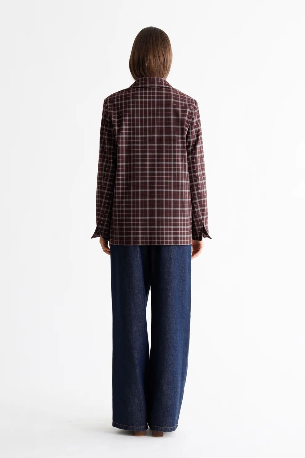 BLAIZER RUIT AUBERGINE