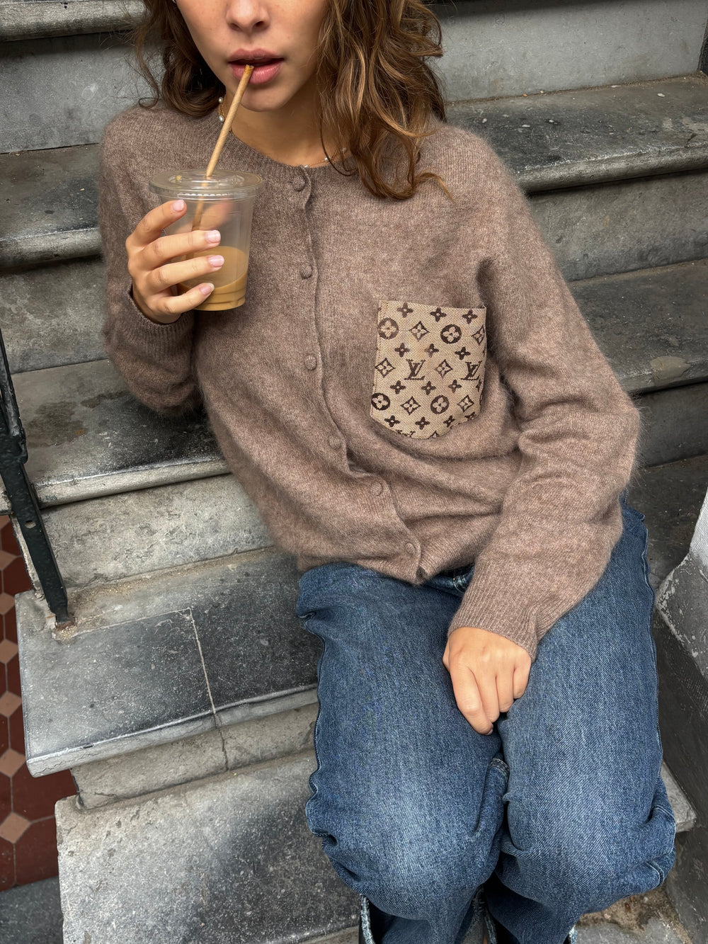 CARDIGAN CASHMERE TAUPE