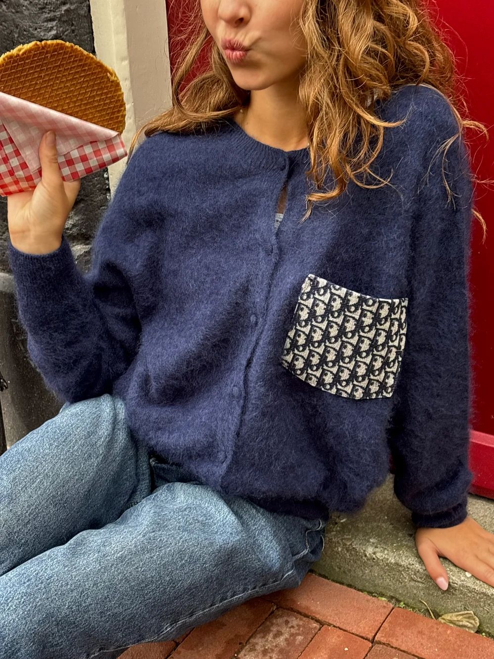 CARDIGAN CASHMERE MARINE