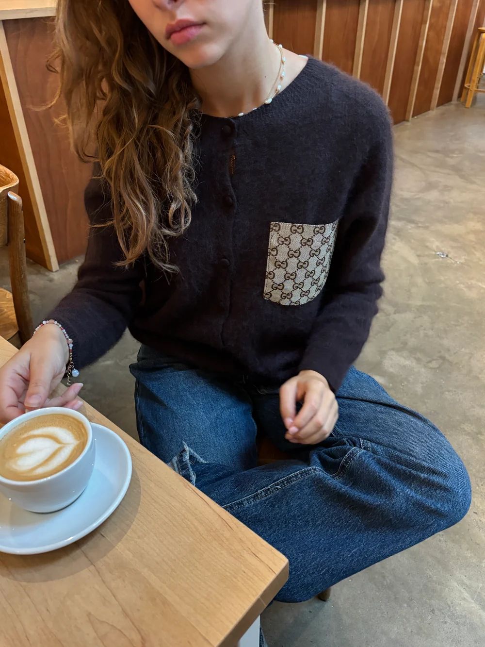 CARDIGAN CASHMERE BRUIN