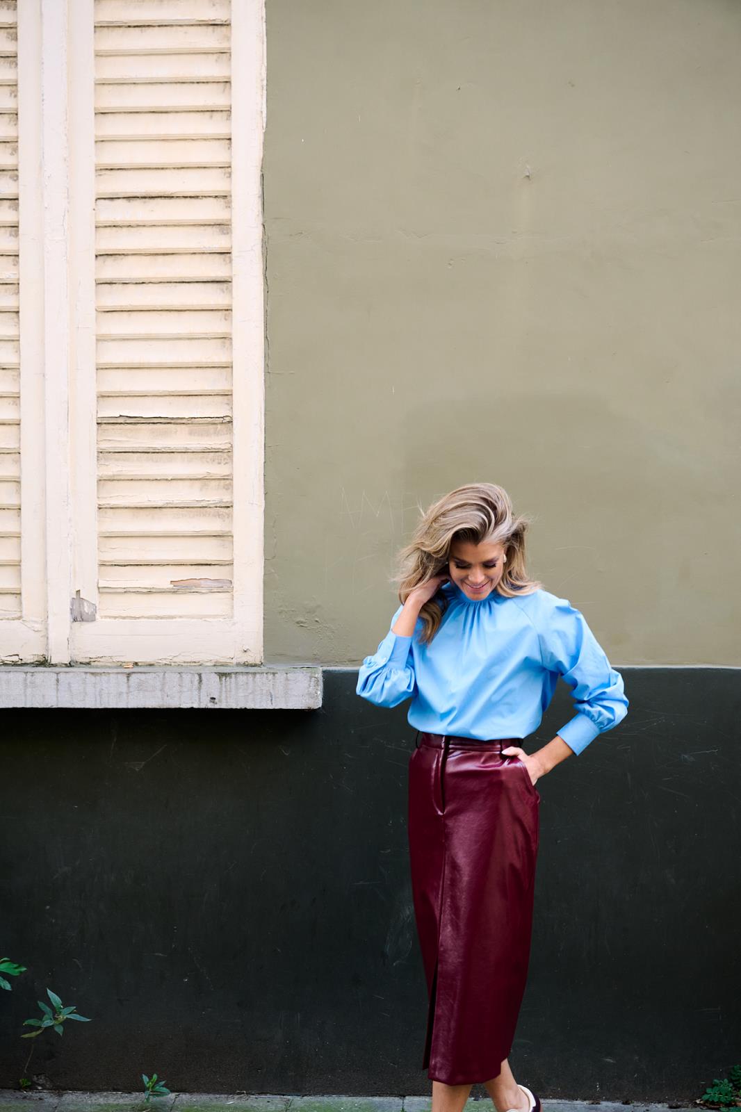 SKIRT N-TIGHT-UNI-AUBERGINE