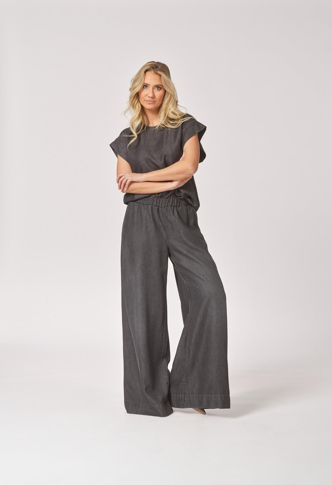 PANTS CASUAL L-*-UNI-GREY DARK