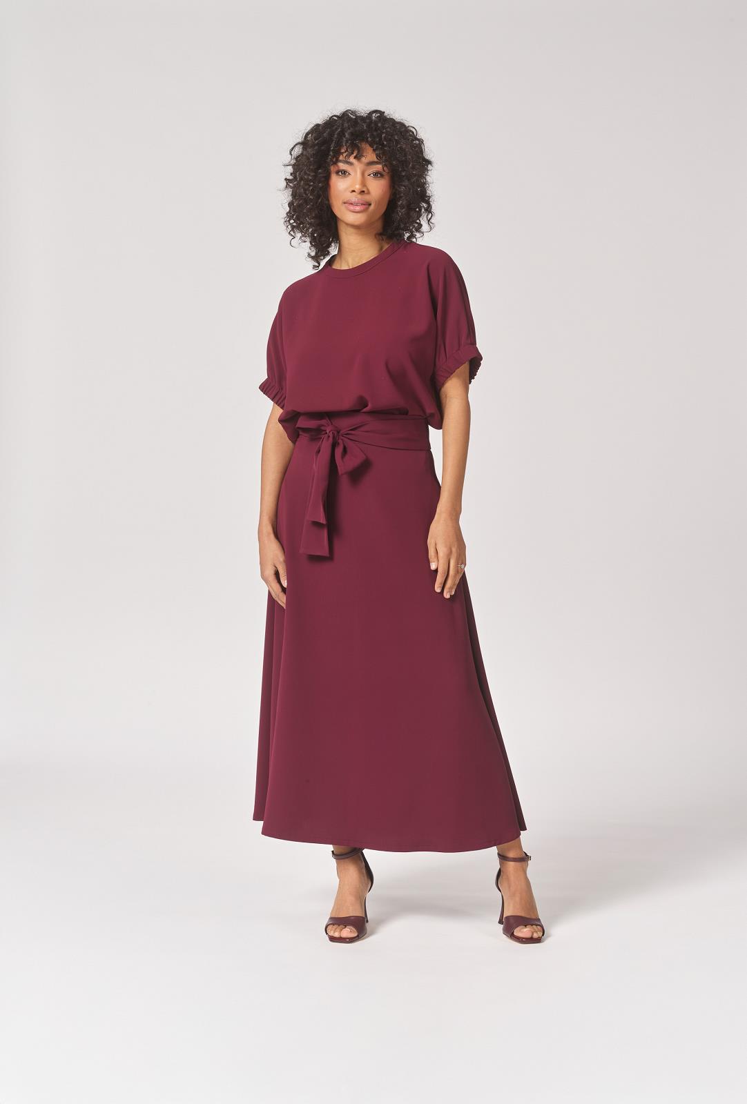 SKIRT L-*-UNI-AUBERGINE