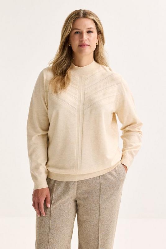 PULL LS-TN-UNI-BEIGE