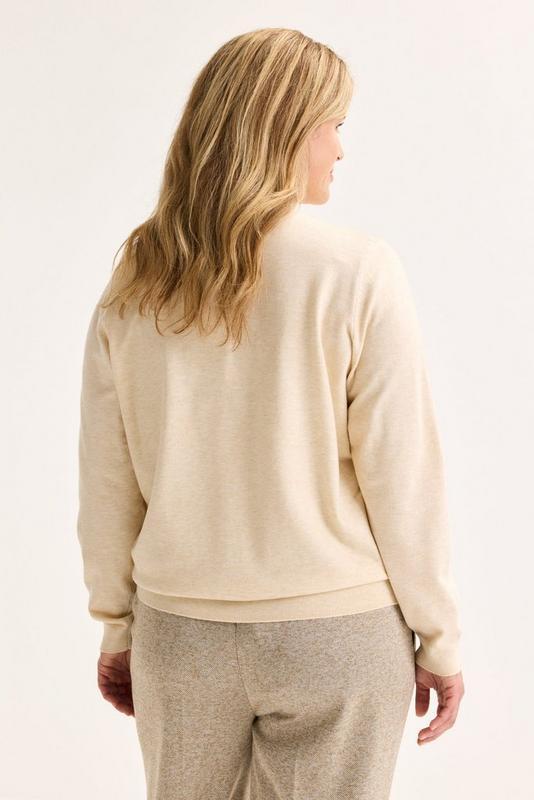 PULL LS-TN-UNI-BEIGE