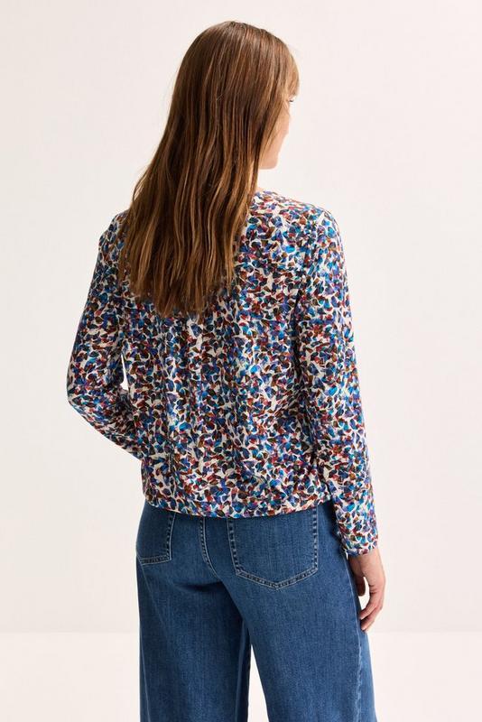 T-SHIRT LS-VN-PRINT-BLUE