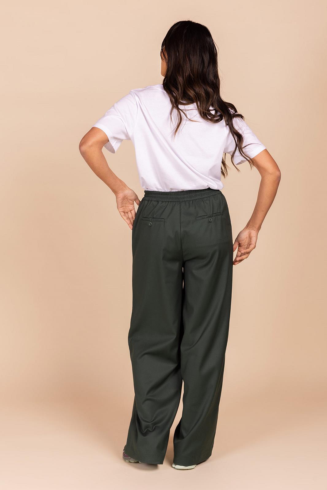 PANTS CASUAL L-*-UNI-GREEN DARK