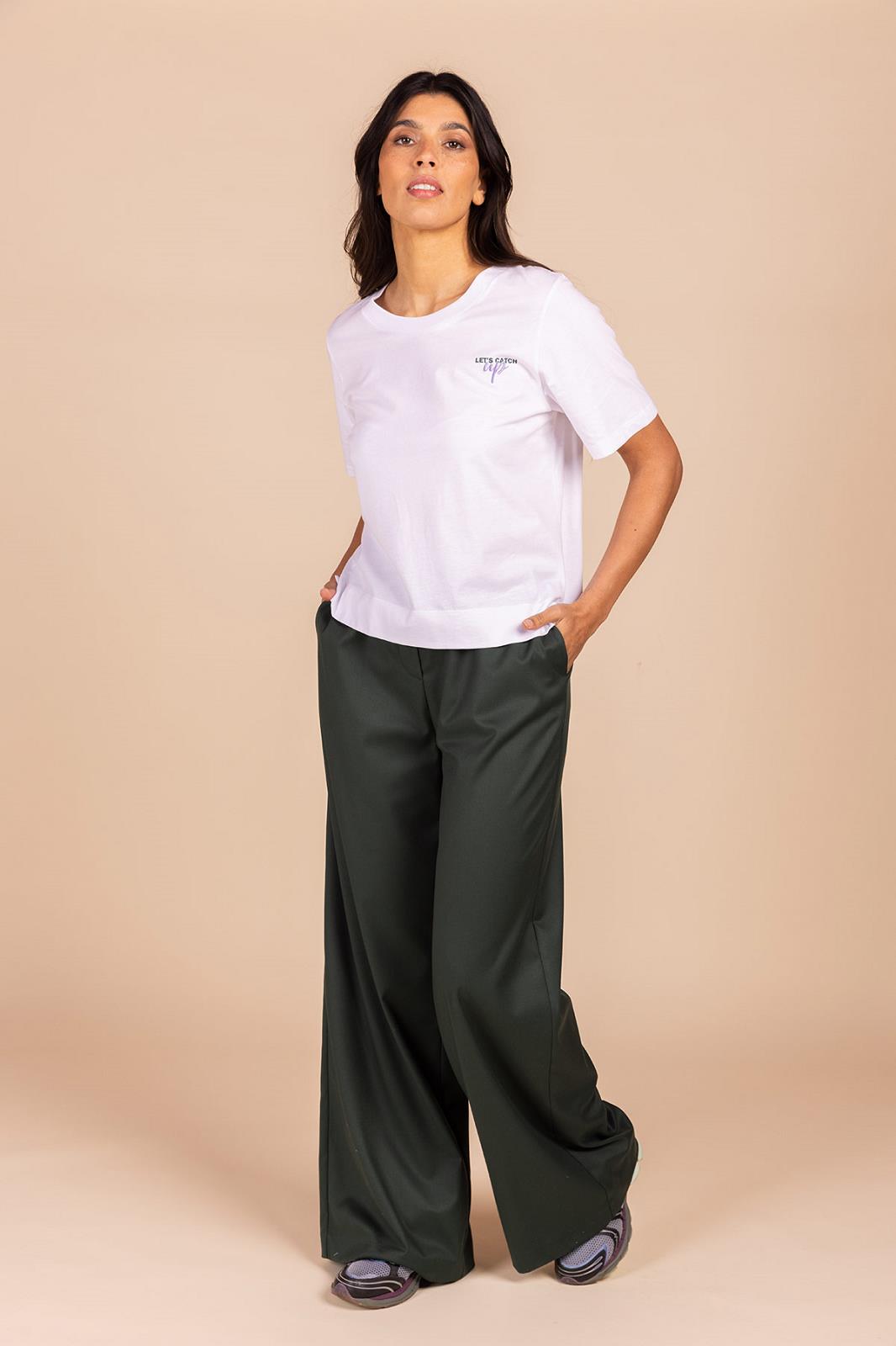 PANTS CASUAL L-*-UNI-GREEN DARK