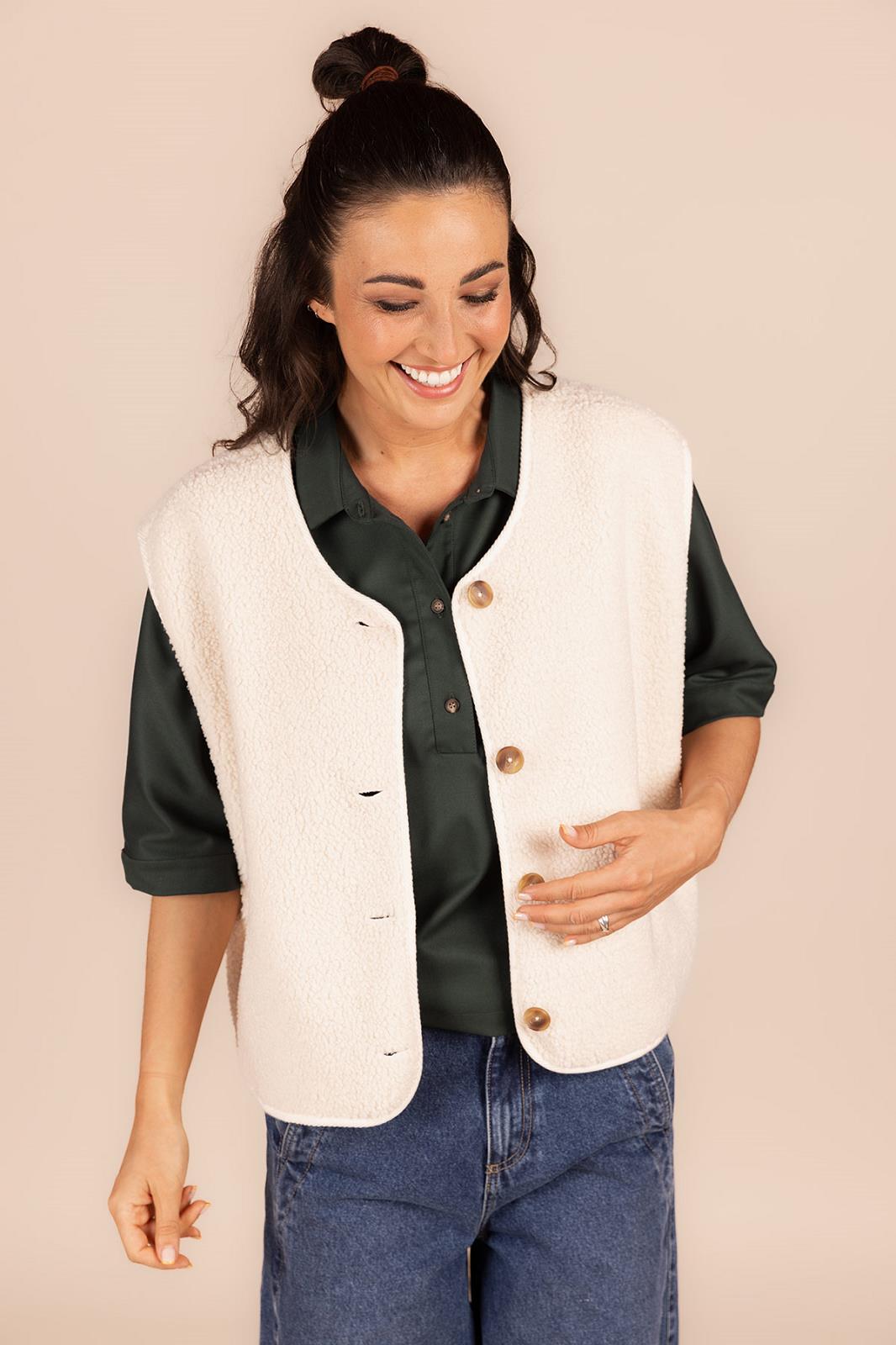 WAISTCOAT-*-UNI-OFF-WHITE