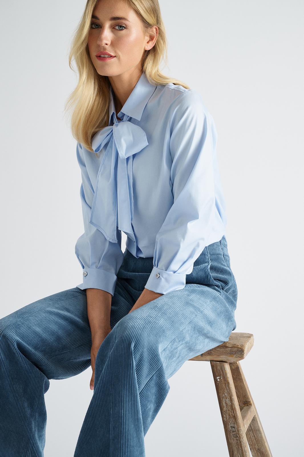 BLOUSE LS-*-UNI-BLUE LIGHT
