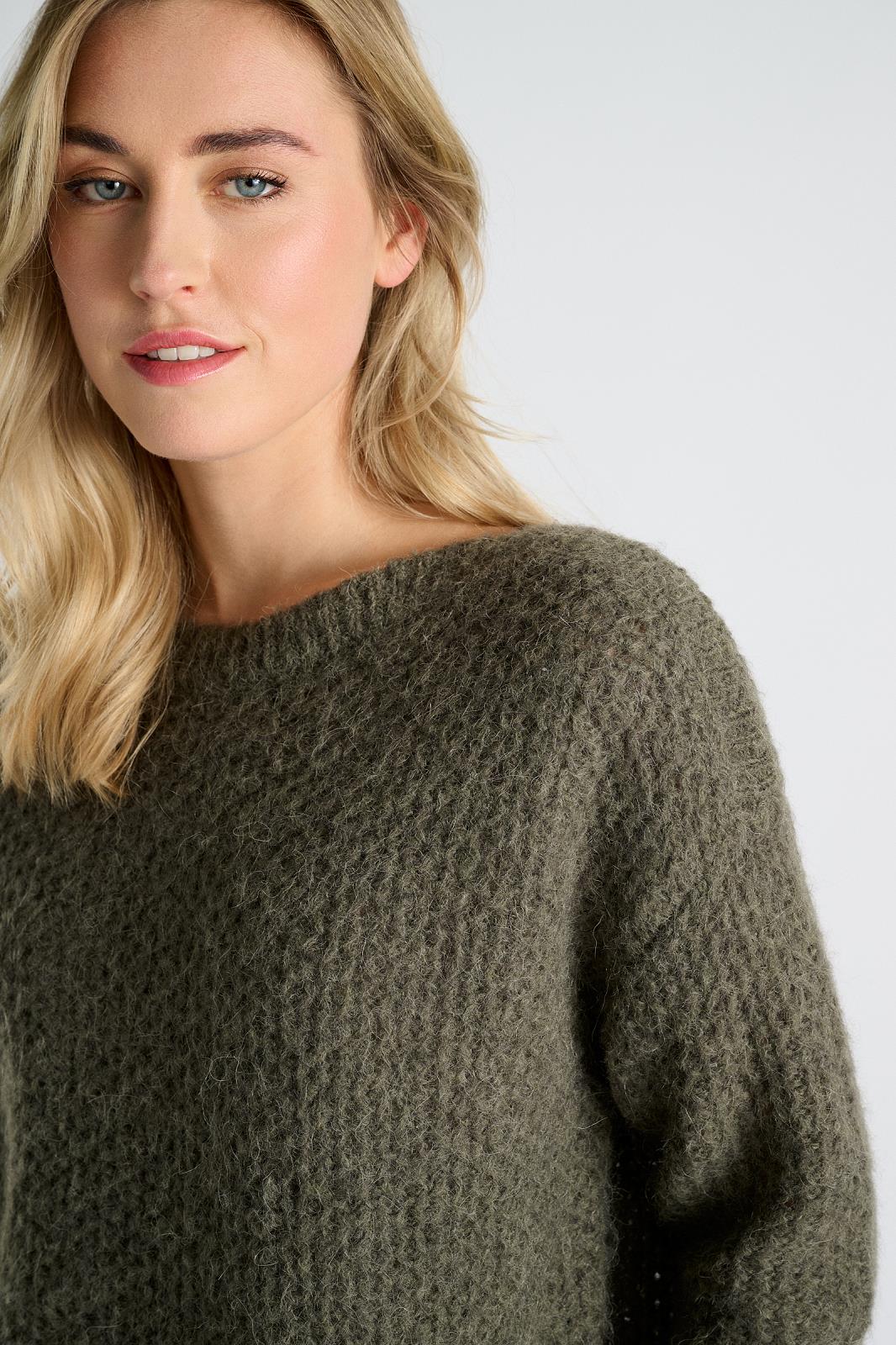 PULL 3/4S-*-UNI-KHAKI