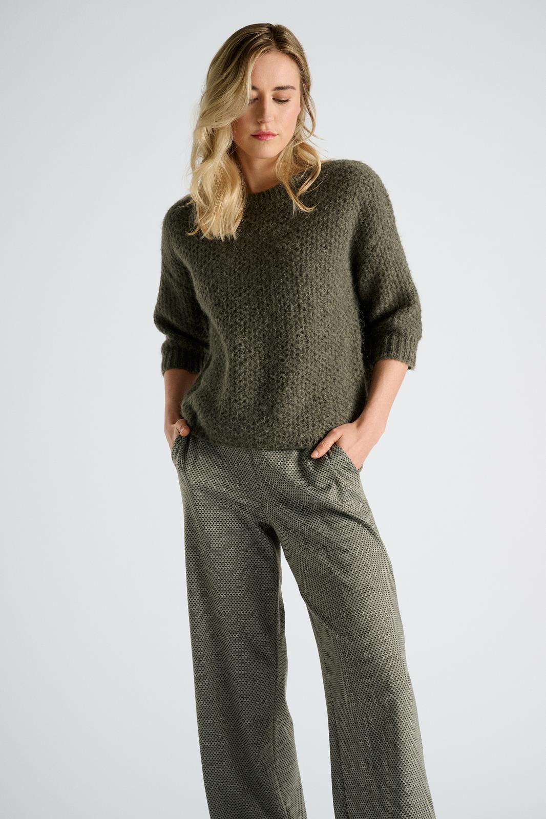 PULL 3/4S-*-UNI-KHAKI