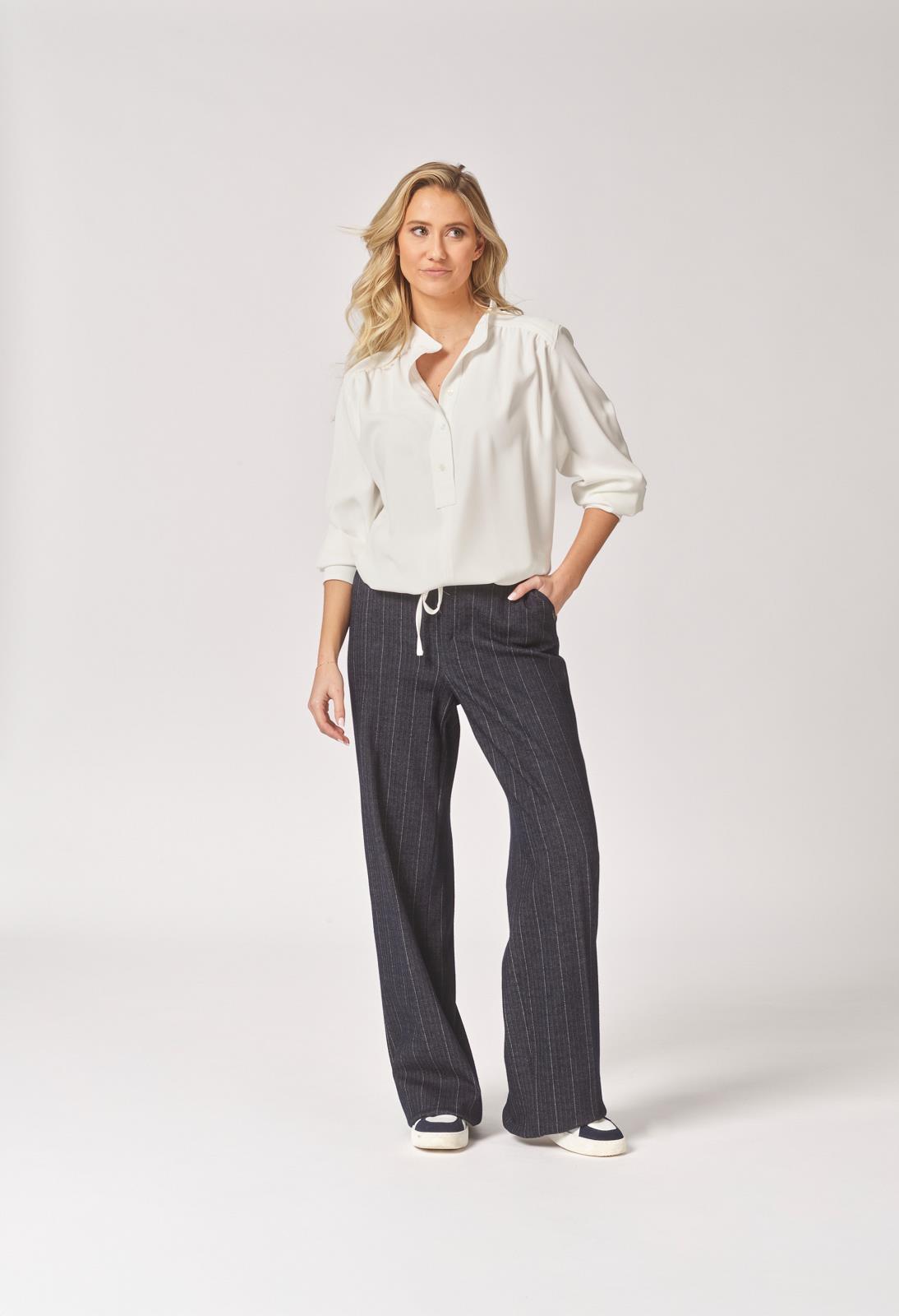 PANTS DRESSED L-*-CHINE-BLUE DARK (NAVY)