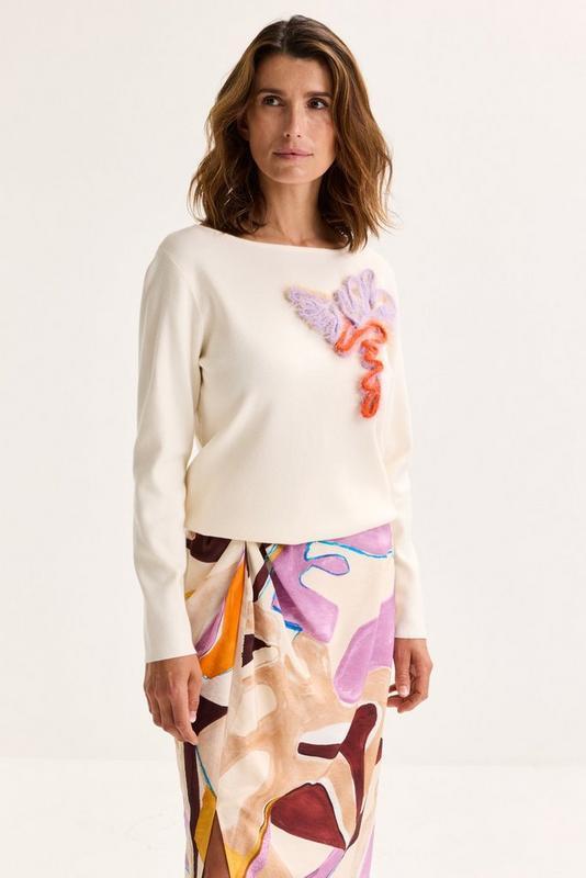 PULL LS-ON-UNI+APPLI-OFF-WHITE