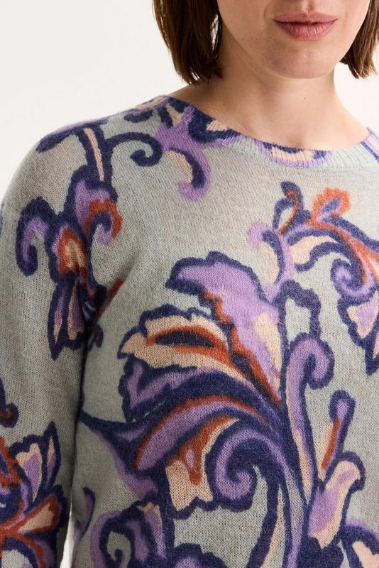 PULL LS-ON-PRINT-TURQUOISE