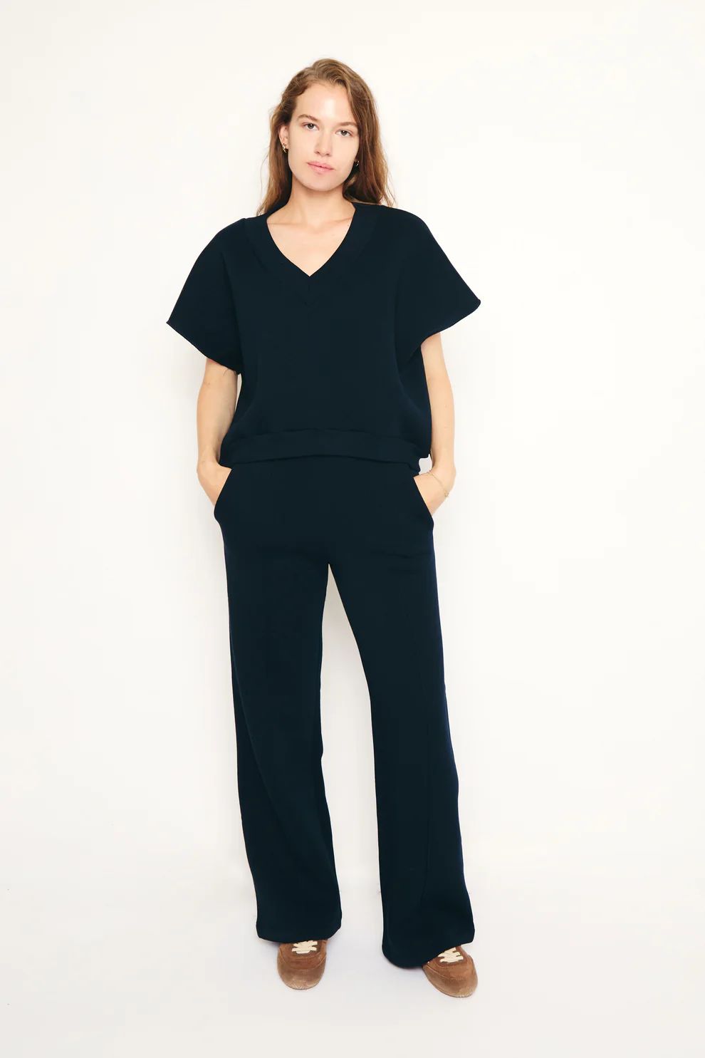 PANTS CASUAL L-*-UNI-BLUE DARK (NAVY)