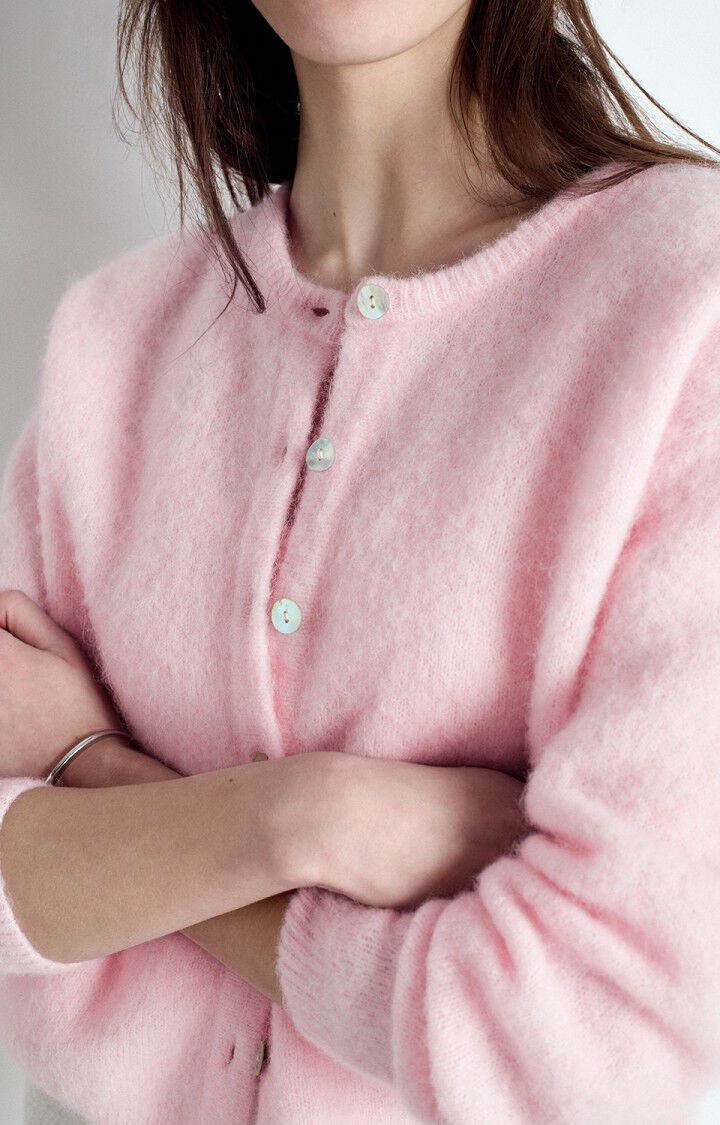 CARDIGAN KNIT N LS-ON-UNI-PINK LIGHT
