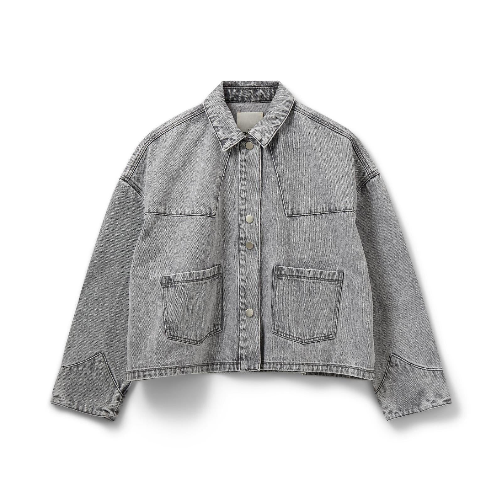 JACKET INDOOR DENIM-*-UNI-GREY