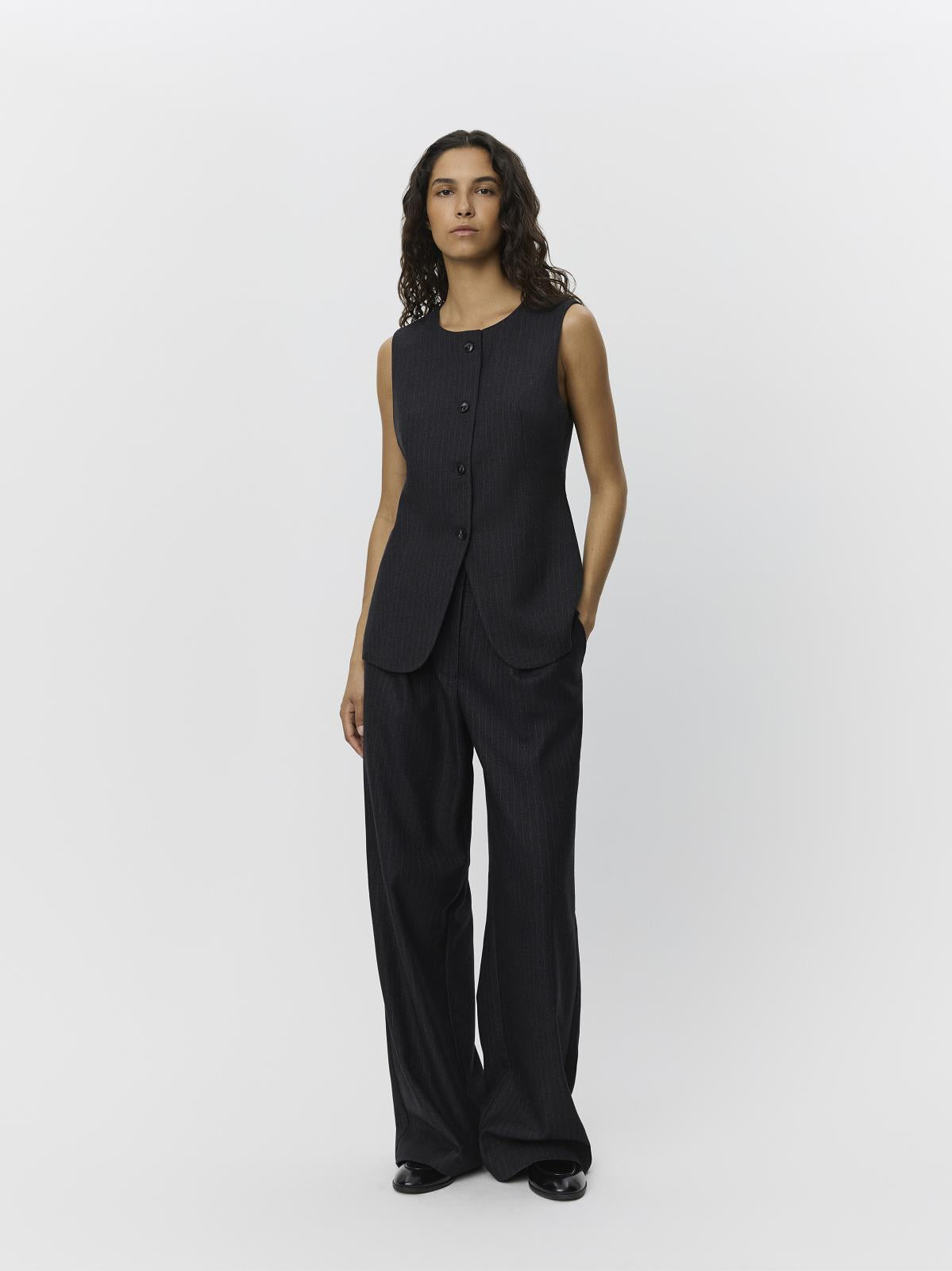 WAISTCOAT-*-STRIPE-ANTRACITE
