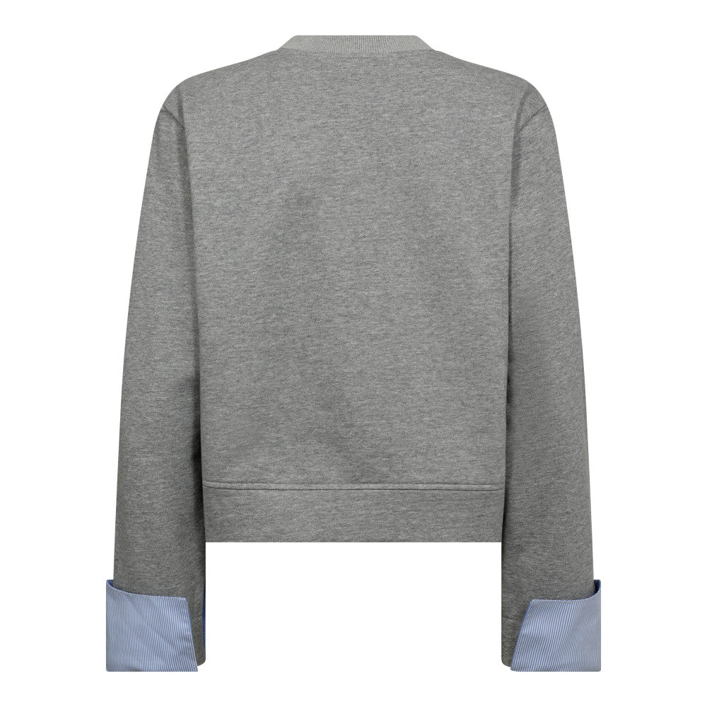 SWEATER LS-ON-UNI-GREY