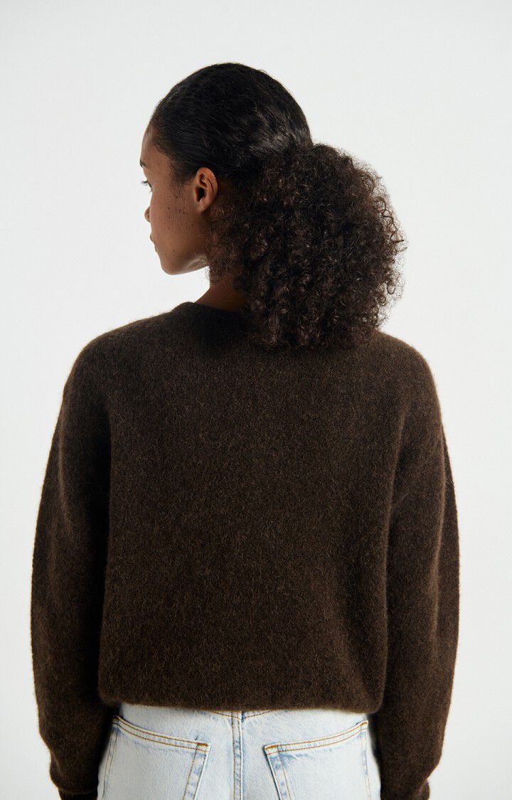 CARDIGAN KNIT N LS-ON-CHINE-BROWN