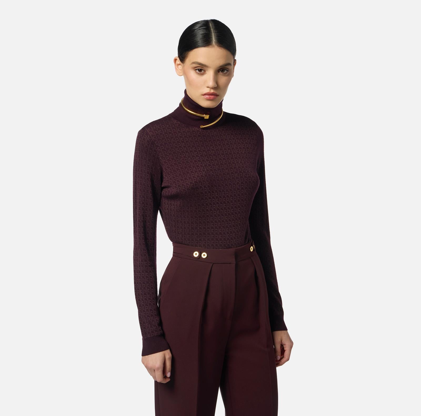 PULL LS-RN-PRINT-AUBERGINE
